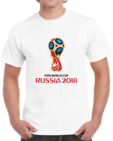 Fifa World Cup Russia 2018 Logo Soccer Football T Shirt