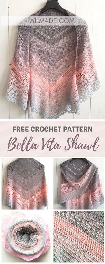 Melissa S Crochet Designs Free Crochet Pattern For This Bella Vita Shawl