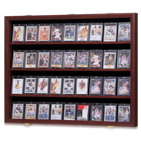 Sports Card Display Case Custom Black 36 Graded Sports Card Display