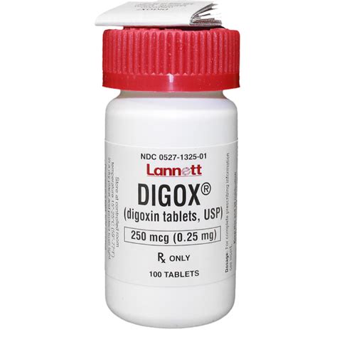 Digoxin 0 25mg Rx Products