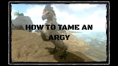 How To Tame An Argy ARK Tutorial YouTube