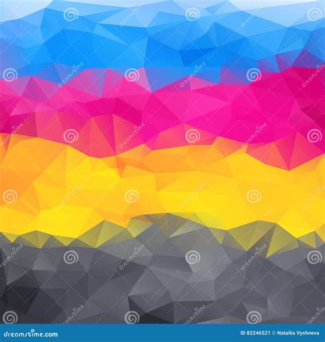 Abstract Background In Cmyk Colors Stock Vector Illustration Of Color