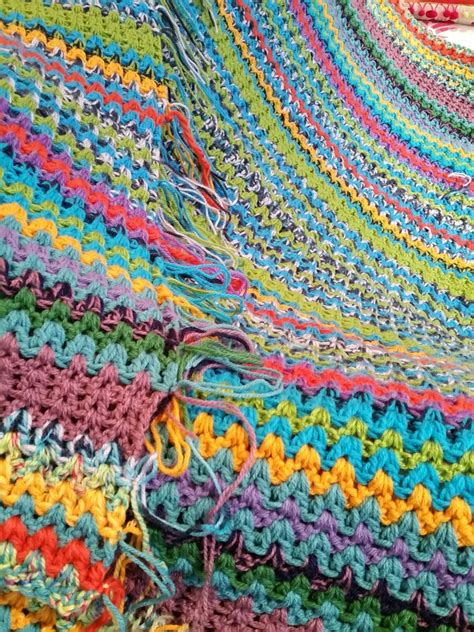 Crochet V Stitch Stash Buster Blanket Afghan I M Locing The V Stitch