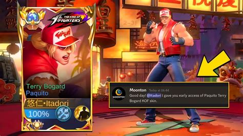 NEW SKIN PAQUITO TERRY BOGARD KING OF FIGHTER SKIN IS HERE Early