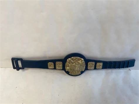 Wwe Wwf Winged Eagle Championship Belt Jakks Wrestling Figure Accessory Blue £2 99 Picclick Uk