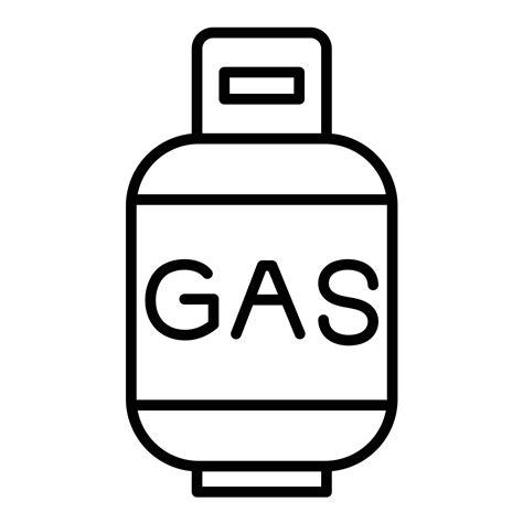 Gas Cylinder Outline