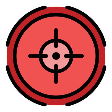 Scope Target Icon Color Outline Vector 15143589 Vector Art At Vecteezy