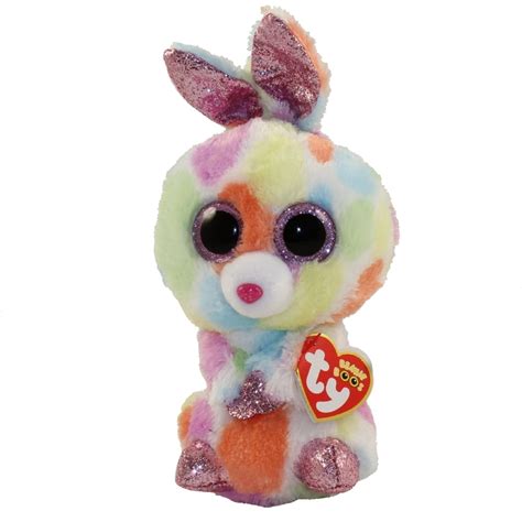 Ty Beanie Boos Bloomy The Rainbow Bunny Glitter Eyesregular Size