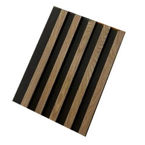 Charcoal 14mm Matt Plain Louver Wall Panel For Commercial 10x1 Feet