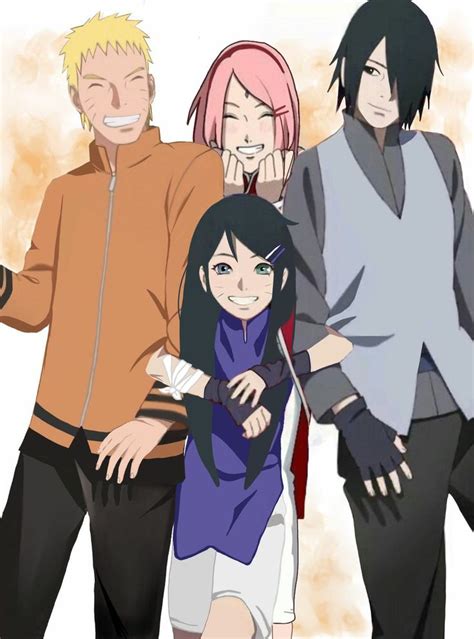 Foto Familia Uzumaki Haruno Uchiha Sarada Uzumaki Haruno Uchiha