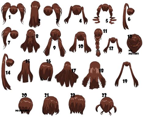 3DCG Default Back Hair by MMDxDespair on DeviantArt