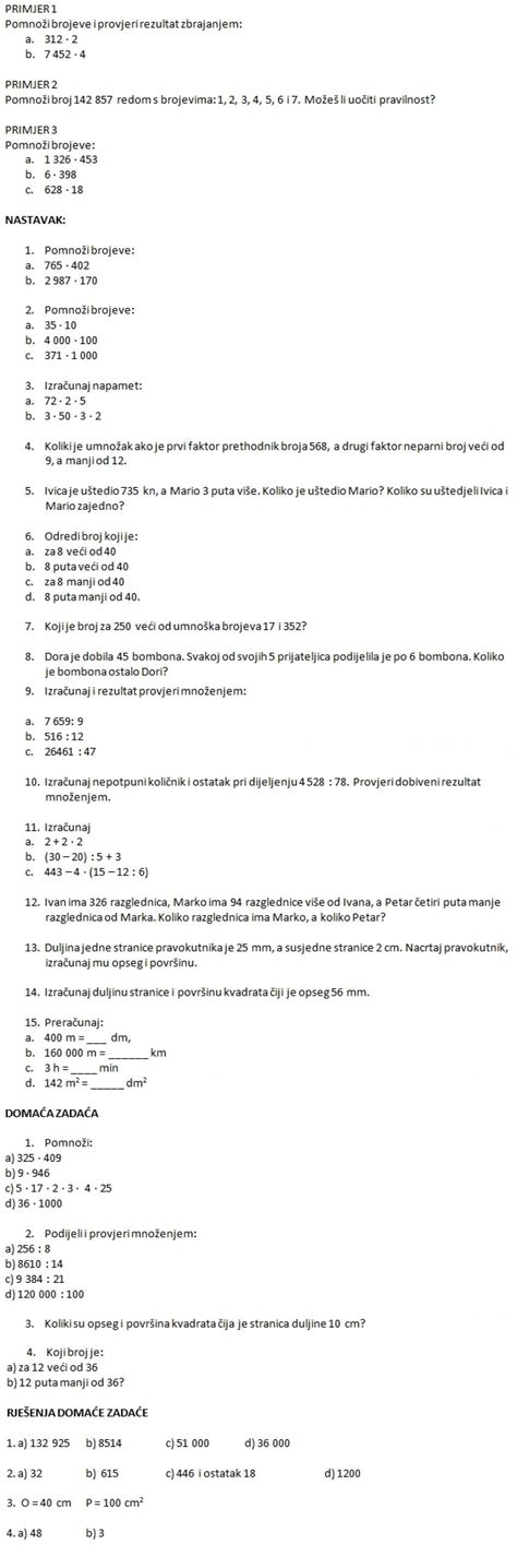 Zadaci Iz Matematike Za 2 Razred Osnovne Kole Za Printanje Gainful