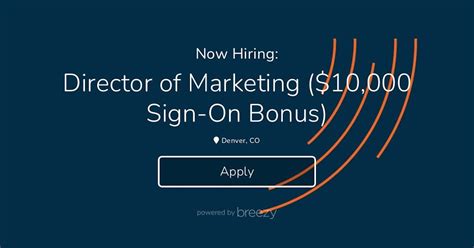 Director Of Marketing 10000 Sign On Bonus At Gigsmart