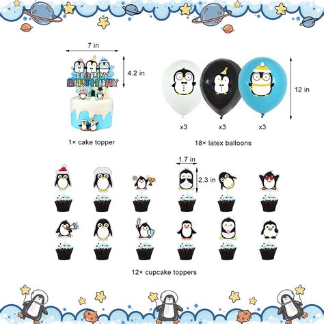 Penguin Party Supplies Penguin Themed Birthday Decoration With Happy