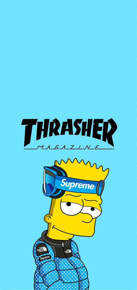 Cool Iphone Wallpaper Featuring Bart Simpson Wallpaperize