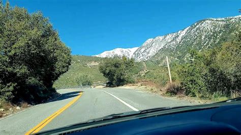 Driving The Scenic California State Route At Azusa In The San