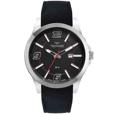 Relogio Technos Masculino Esportivo Pulseira De Borracha Mwns P