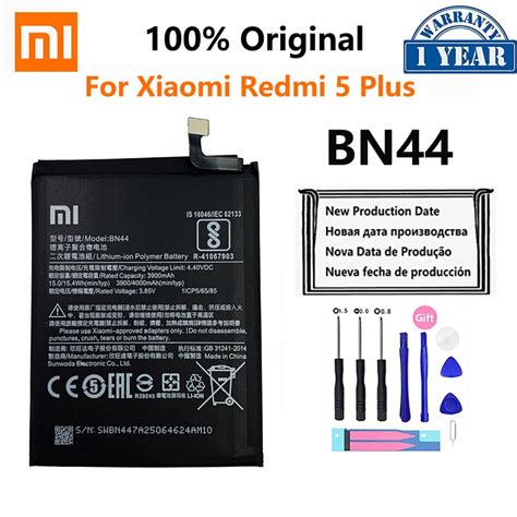 Bater A Original Xiao Mi Bn Mah Para Xiaomi Redmi Plus Red Mi