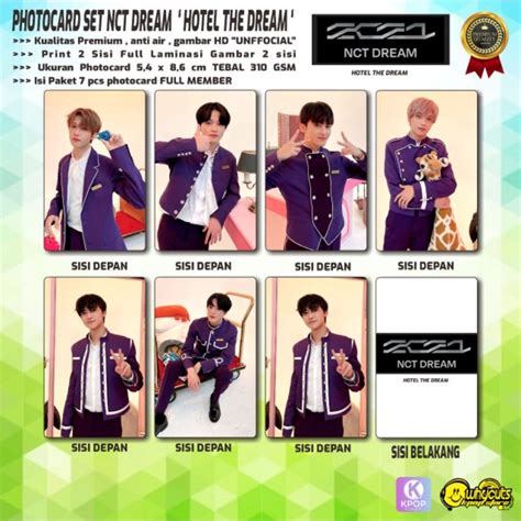 Jual PHOTOCARD SET PC KPOP PREMIUM NCT DREAM HOTEL THE DREAM 2021