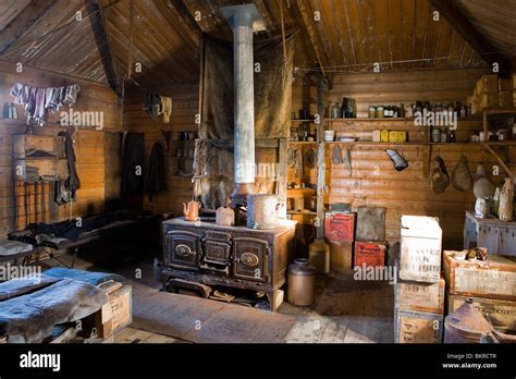 Interior of Ernest Shackleton's hut, Cape Royds, Ross Island ...