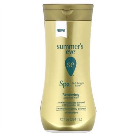 Summers Eve Spa Renewing Luxurious Wash Jasmine 12 Fl Oz 354 Ml