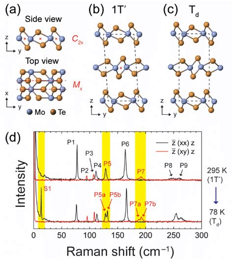 A Side And Top View Of The Crystal Structure Of Monolayer 1T Or Td