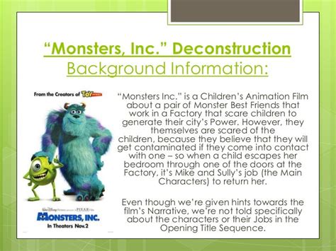 "Monsters, Inc." Opening Title Sequence Deconstruction