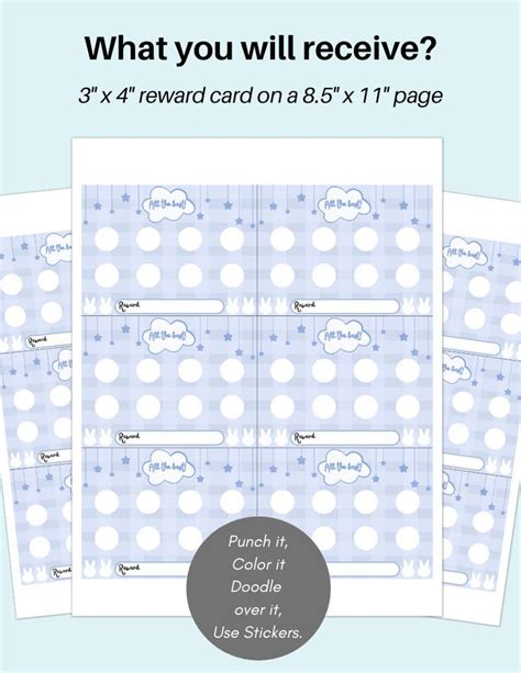 printable punch card for teachers printable punch card chore, sleep, screentime, behavior punch card