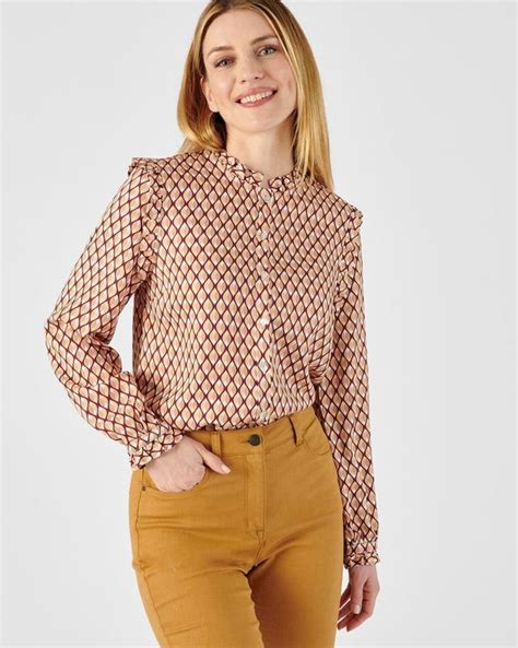 Blouse In Zuivere Viscose Lenzing Ecovero Tuniek Topjes Damart