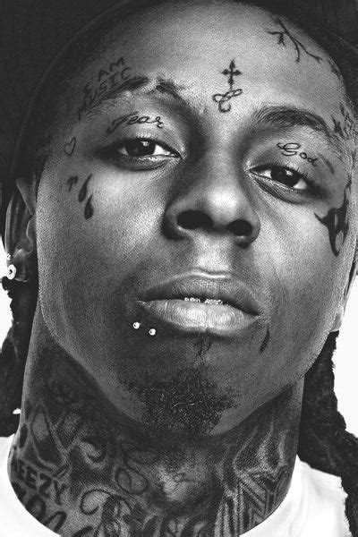 Lil Wayne Black And White Tattoos Hip Hop Rap Poster My Hot Posters