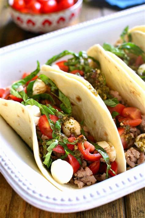 Caprese Tacos | Lemon Tree Dwelling