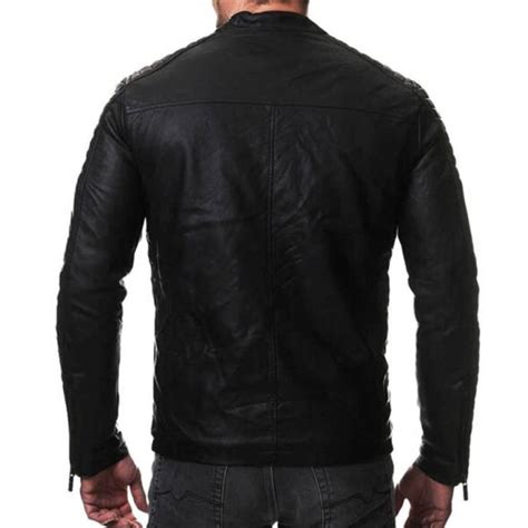 Mens Black Real Vintage Leather Jacket Clara Leather