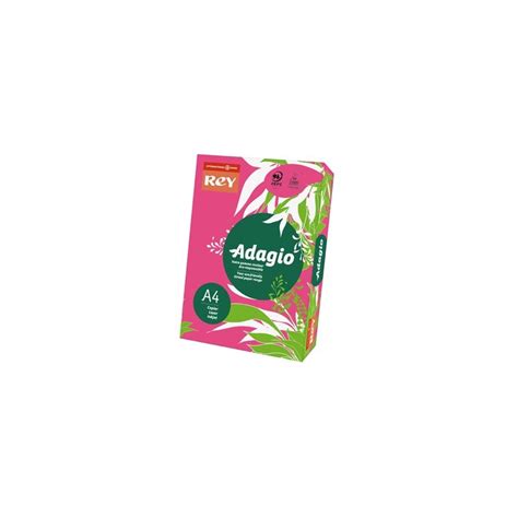 Papel Fotocópia Adagio A4 80g Cor Fluorescente 13 Rosa