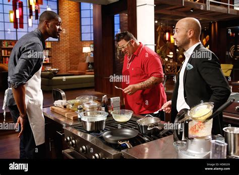 Masterchef Aka Master Chef From Left Chef Contestant Joshua Marks Judges Graham Elliot