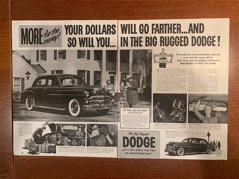 Magazine Ad 1949 Dodge Coronet Two Pages 4 Ebay