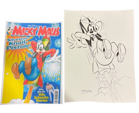 Micky Maus GC MM2003 01 Signed Original Goofy Cover Catawiki