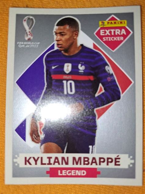 Panini Wm Extra Sticker Kylian Mbapp Silver Edition Acheter Sur