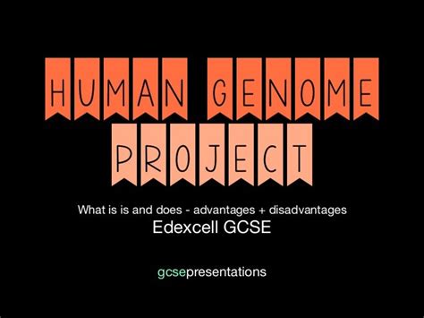 Edexcel Gcse Biology 4 Human Genome Project