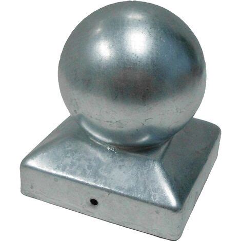 Copertura Per Pali A Sfera X Mm Base Quadrata Pomello Zincato