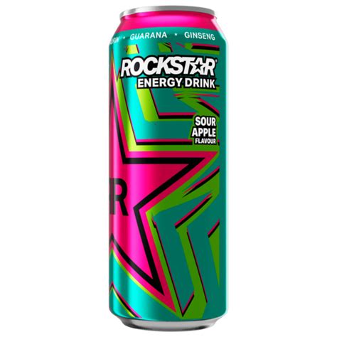 Rockstar Supersours Green Apple Energy Drink 05l Bei Rewe Online