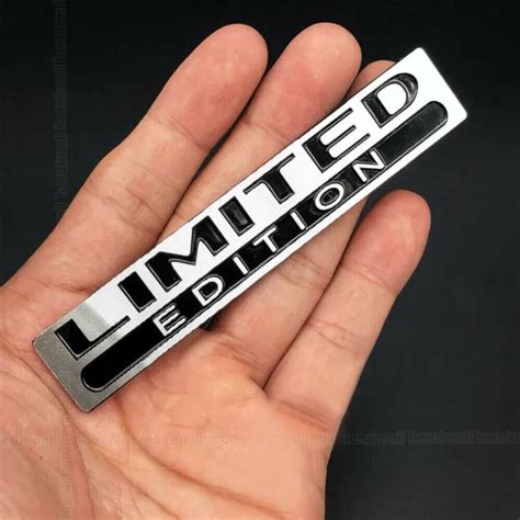 3d Limited Edition Logo Sticker Metal Car Sticker Emblem Trunk Badge