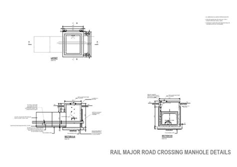 60 003 Rail And Major Road Manhole Details Pdf Concrete Pipe Fluid Conveyance