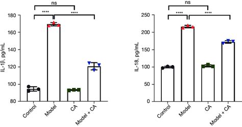 The Expression Level Of Il 1β And Il 18 In The Serum Of Mice P Download Scientific Diagram