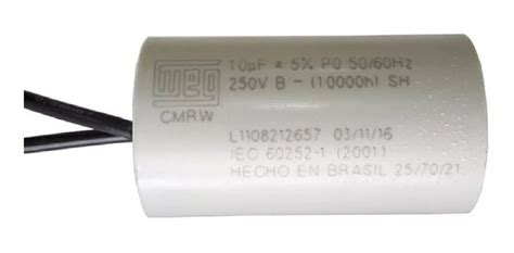 Capacitor Motor 250v 10uf Electrolux Lava Louca 674006000013 Mebuscar