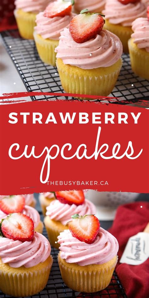 Strawberry Cupcakes With Strawberry Buttercream Artofit