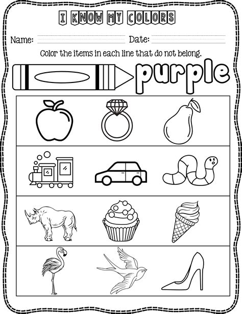 137 I Know My Colors Themed Workbook With No Prep Worksheets And Activities For Preschoolers