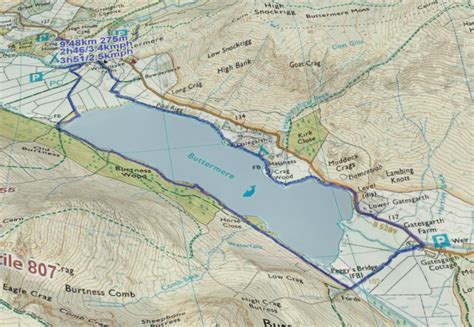 Buttermere Lake District Map