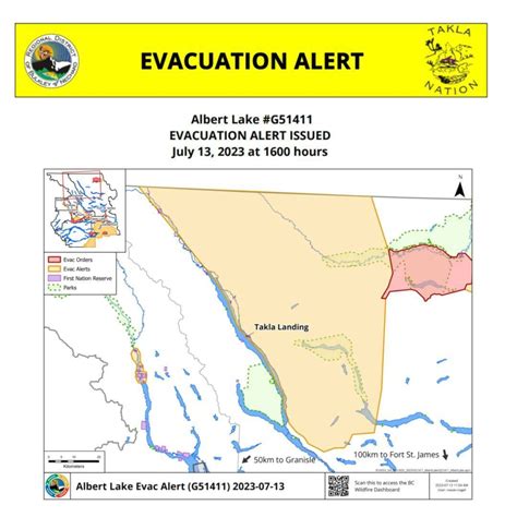 Evacuation Alert Issued For Areas Near Albert Lake Wildfire And Heading