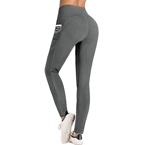 Buy [dra] Womens High Waist Yoga Pants Tummy Control Slimming Booty