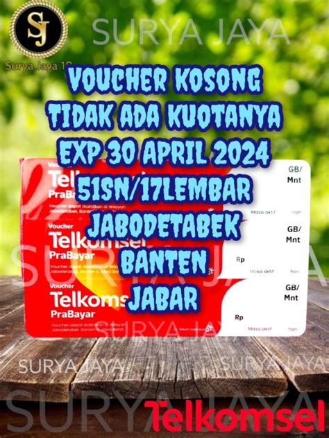 Voucher Kosong Telkomsel Isi 51sn 17 Lembar Lazada Indonesia